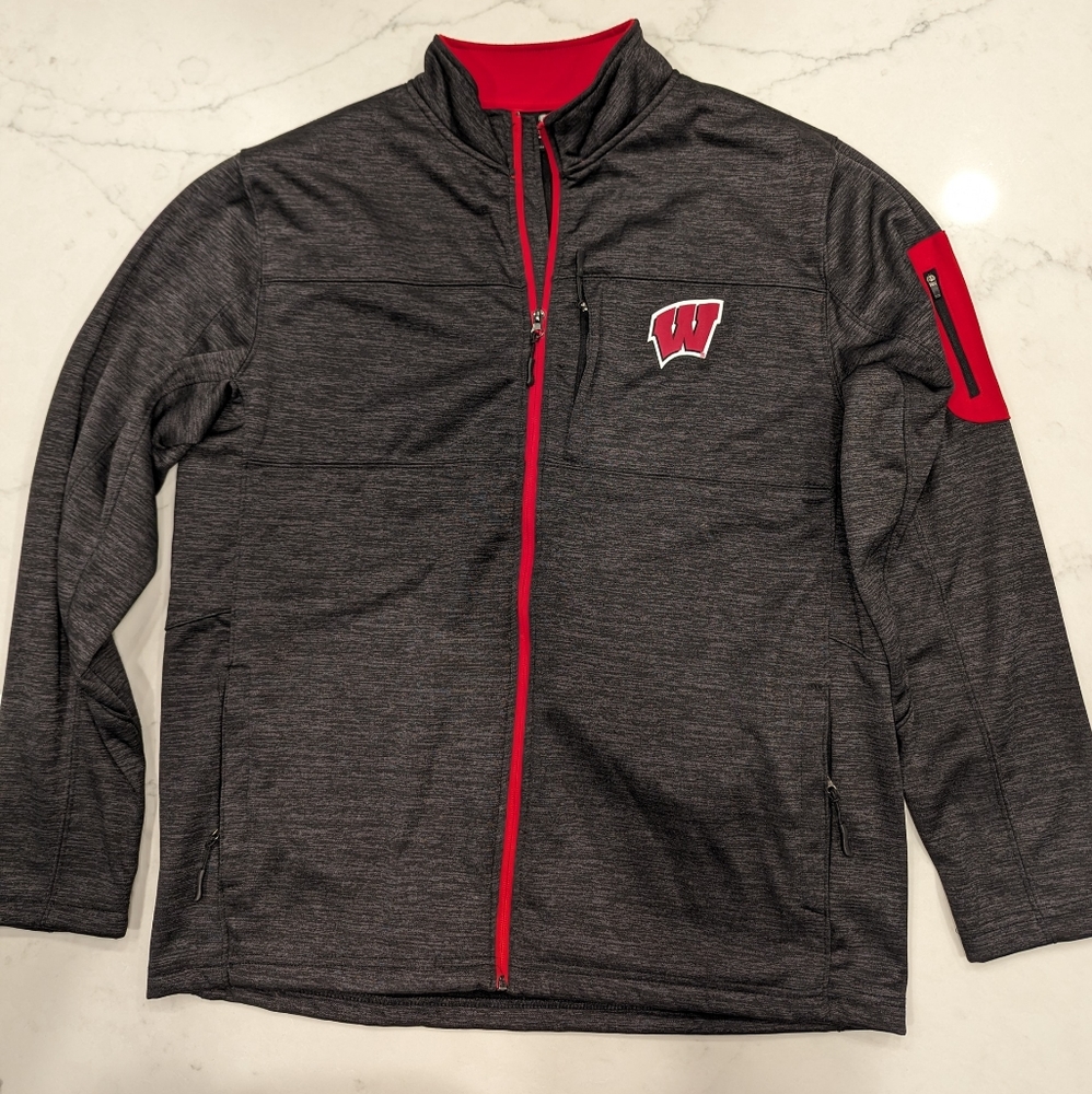 Wisconsin Badgers Colosseum Glacier Full-Zip Fleece Lined Jacket